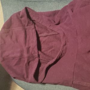 Columbia Cotton Hoodie Womens Large maroon Pullover